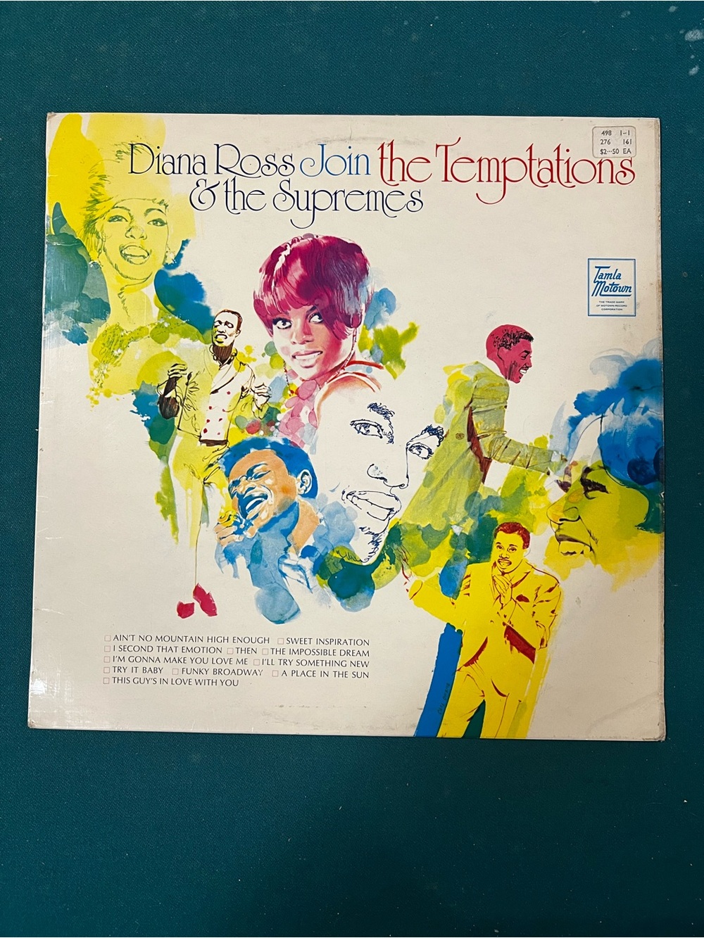 Diana Ross & The Supremes Vinyl Album Art Print - Multicolor